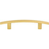 96 mm Center-to-Center Brushed Gold Square Thatcher Cabinet Bar Pull