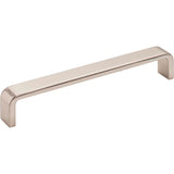 Hardware Resources - 160 mm Center-to-Center Satin Nickel Square Asher Cabinet Pull - Satin Nickel