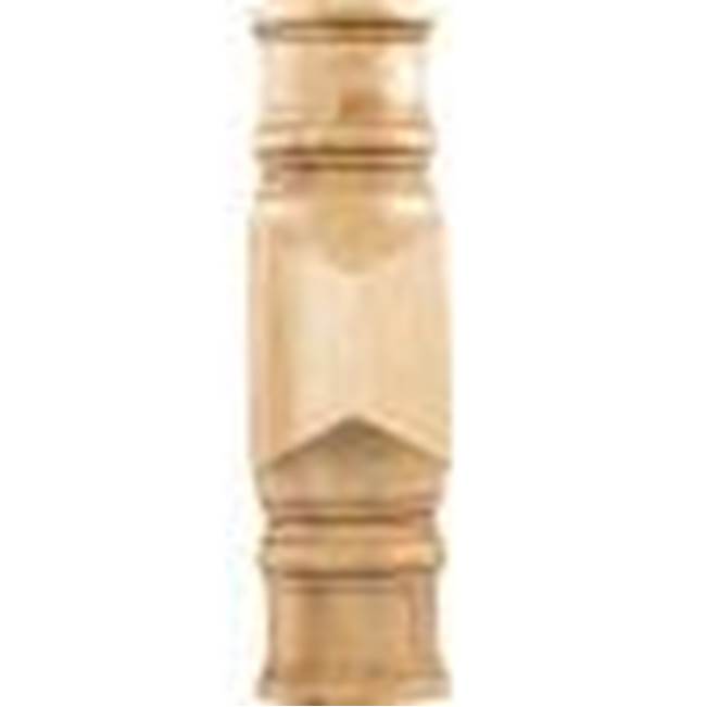 Hardware Resources - 2-7/8'' W x 2'' D x 9-7/8'' H Oak Center Spool and Transition Block - Unfinished