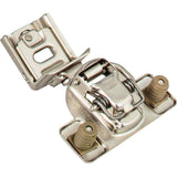 105 degree 1-1/4'' Overlay Standard Duty Self-Close Compact Hinge with 2 Cleats and 8 mm Dowels