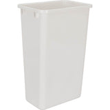 Hardware Resources - Box of 4  White 50 Quart Plastic Waste Containers - White