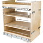 Hardware Resources - 14'' ''No Wiggle'' Base Cabinet Soft-close Pullout, Pre-Assembled - UV Coated