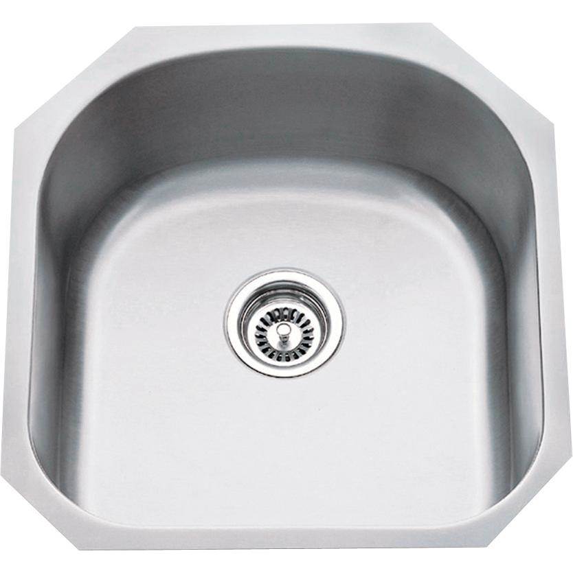 Hardware Resources - 19-3/4'' L x 20-1/2'' W x 9'' D Undermount 18 Gauge Stainless Steel Single Bowl Sink - Stainless Steel