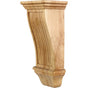 Hardware Resources - 6'' W x 5'' D x 14'' H Cherry Renaissance Reed Corbel - Unfinished