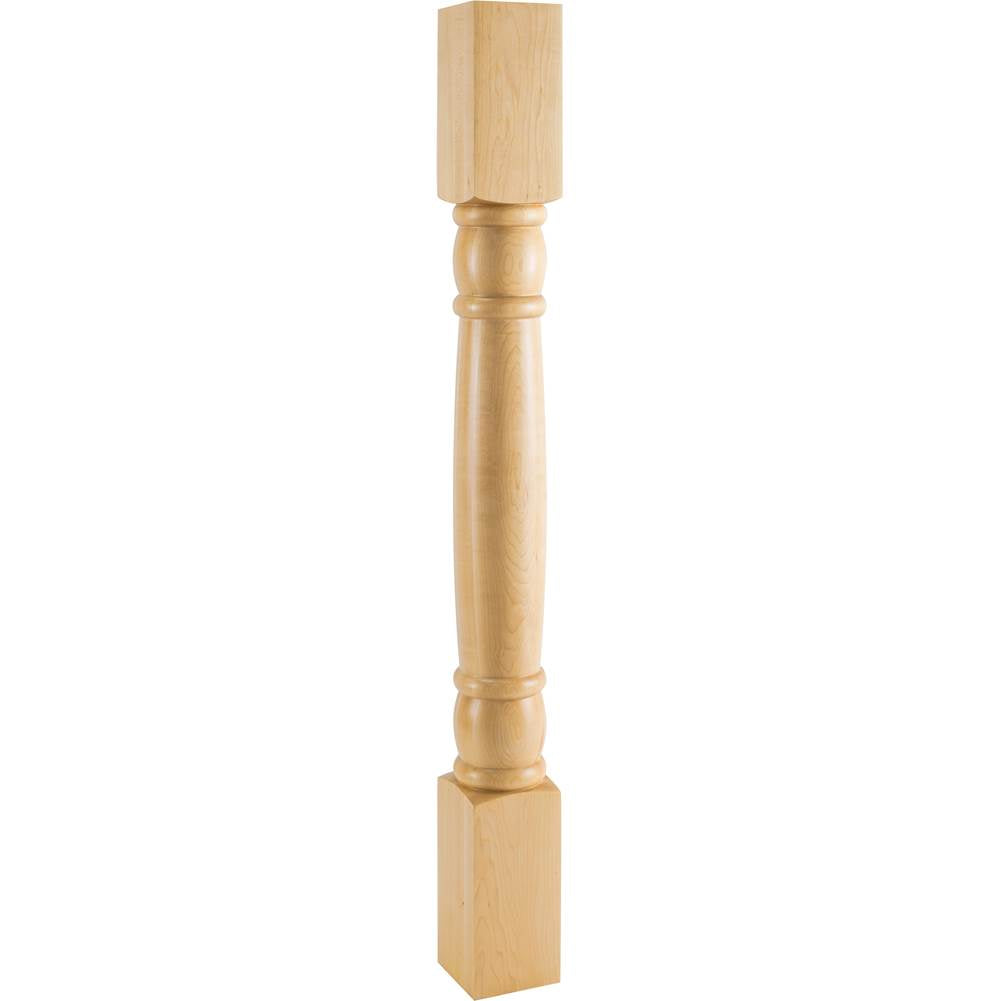 Hardware Resources - 3-1/2'' W x 3-1/2'' D x 35-1/2'' H Hard Maple Doric Post - Unfinished