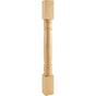 Hardware Resources - 3-1/2'' W x 3-1/2'' D x 35-1/2'' H Alder Doric Post - Unfinished