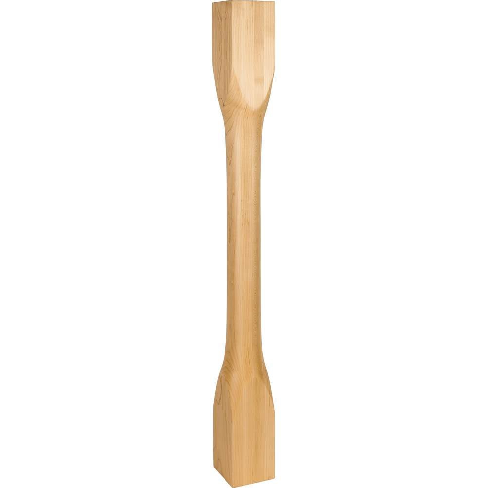 Hardware Resources - 3-1/2'' W x 3-1/2'' D x 35-1/2'' H White Birch Cathedral Turned Post - Unfinished