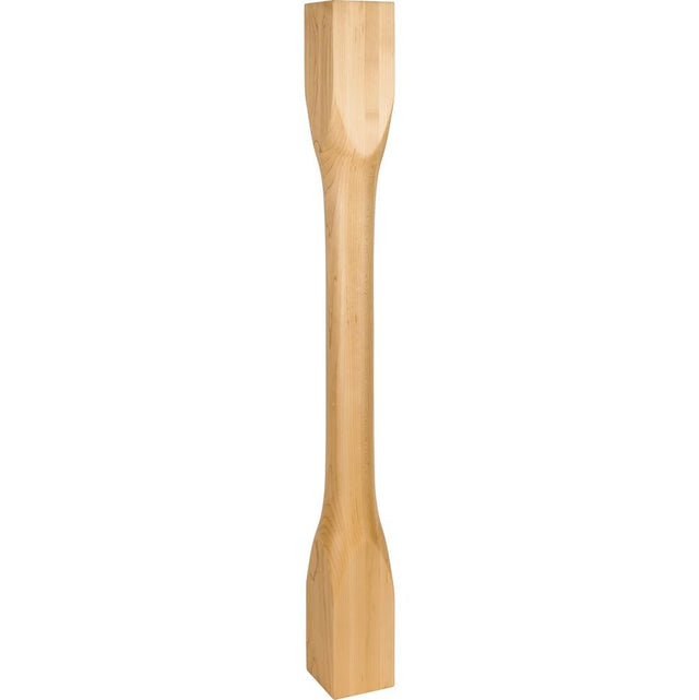 Hardware Resources - 3-1/2'' W x 3-1/2'' D x 35-1/2'' H White Birch Cathedral Turned Post - Unfinished