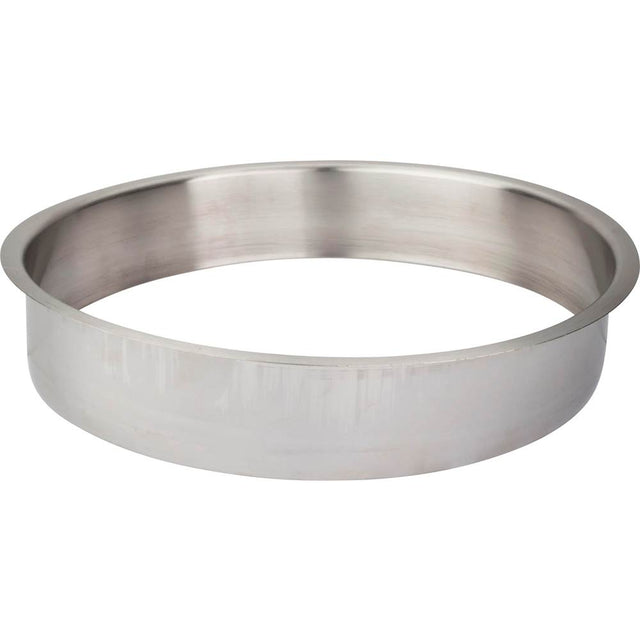 Hardware Resources - 10'' Diameter 2'' Height Brushed Stainless Steel Trash Can Ring - Stainless Steel