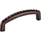 Hardware Resources - 3'' Center-to-Center Brushed Oil Rubbed Bronze Rope Detailed Cypress Cabinet Pull - Brushed Oil Rubbed Bronze
