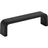 Hardware Resources - 96 mm Center-to-Center Matte Black Square Asher Cabinet Pull - Matte Black