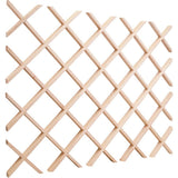 Hardware Resources - 30'' H x 24'' W Maple Wine Bottle Lattice - Unfinished
