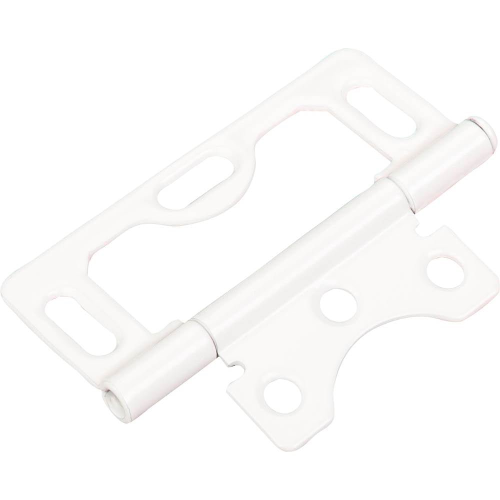 Hardware Resources - 3'' Swaged Loose Pin Non-Mortise Hinge with 3 Slots - White - White