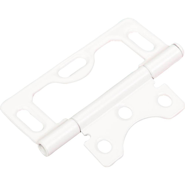Hardware Resources - 3'' Swaged Loose Pin Non-Mortise Hinge with 3 Slots - White - White