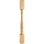 Hardware Resources - 3'' W x 3'' D x 35-1/2'' H Hard Maple Turned Post - Unfinished