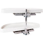 Hardware Resources - 32'' Plastic Half-Moon Lazy Susan - White