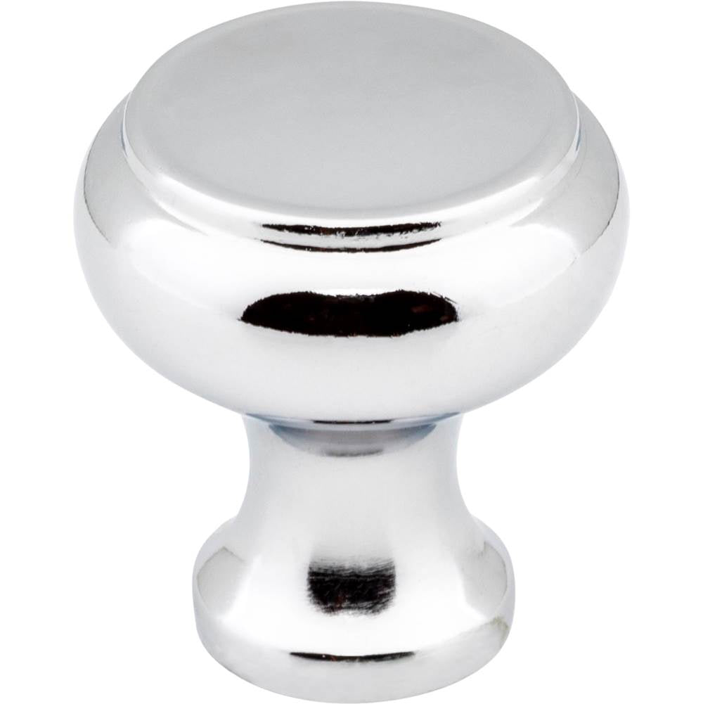 Hardware Resources - 1-3/16'' Diameter Polished Chrome Button Westbury Cabinet Knob - Polished Chrome