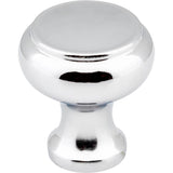 Hardware Resources - 1-3/16'' Diameter Polished Chrome Button Westbury Cabinet Knob - Polished Chrome