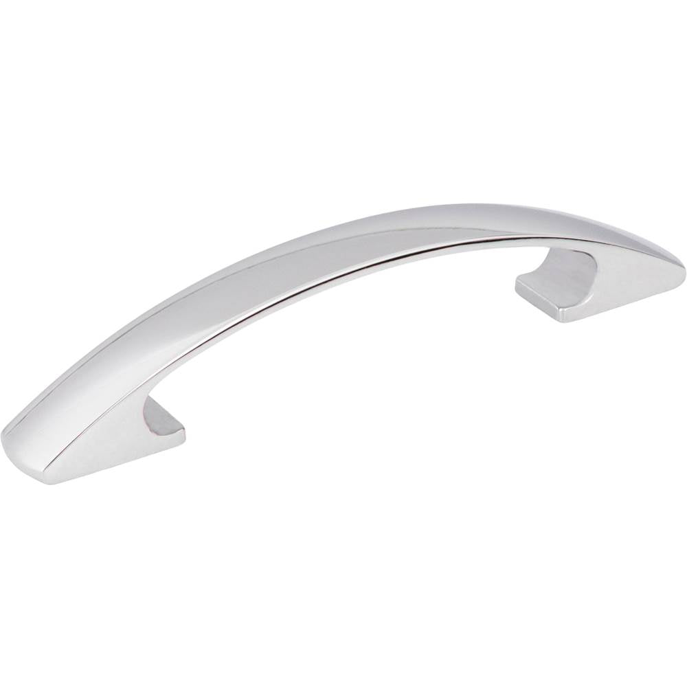 Hardware Resources - 96 mm Center-to-Center Polished Chrome Arched Strickland Cabinet Pull - Polished Chrome