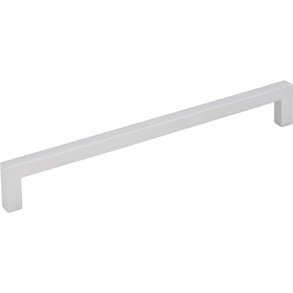 Hardware Resources - 192 mm Center-to-Center Matte Silver Square Stanton Cabinet Bar Pull - Matte Silver