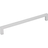 Hardware Resources - 192 mm Center-to-Center Matte Silver Square Stanton Cabinet Bar Pull - Matte Silver