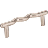 Hardware Resources - 3'' Center-to-Center Satin Nickel Wavy Verona Cabinet Pull - Satin Nickel
