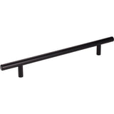 Hardware Resources - 192 mm Center-to-Center Matte Black Naples Cabinet Bar Pull - Matte Black