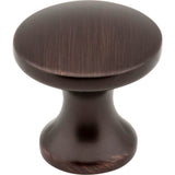 Hardware Resources - 1'' Diameter Brushed Oil Rubbed Bronze Slade Cabinet Mushroom Knob - Brushed Oil Rubbed Bronze