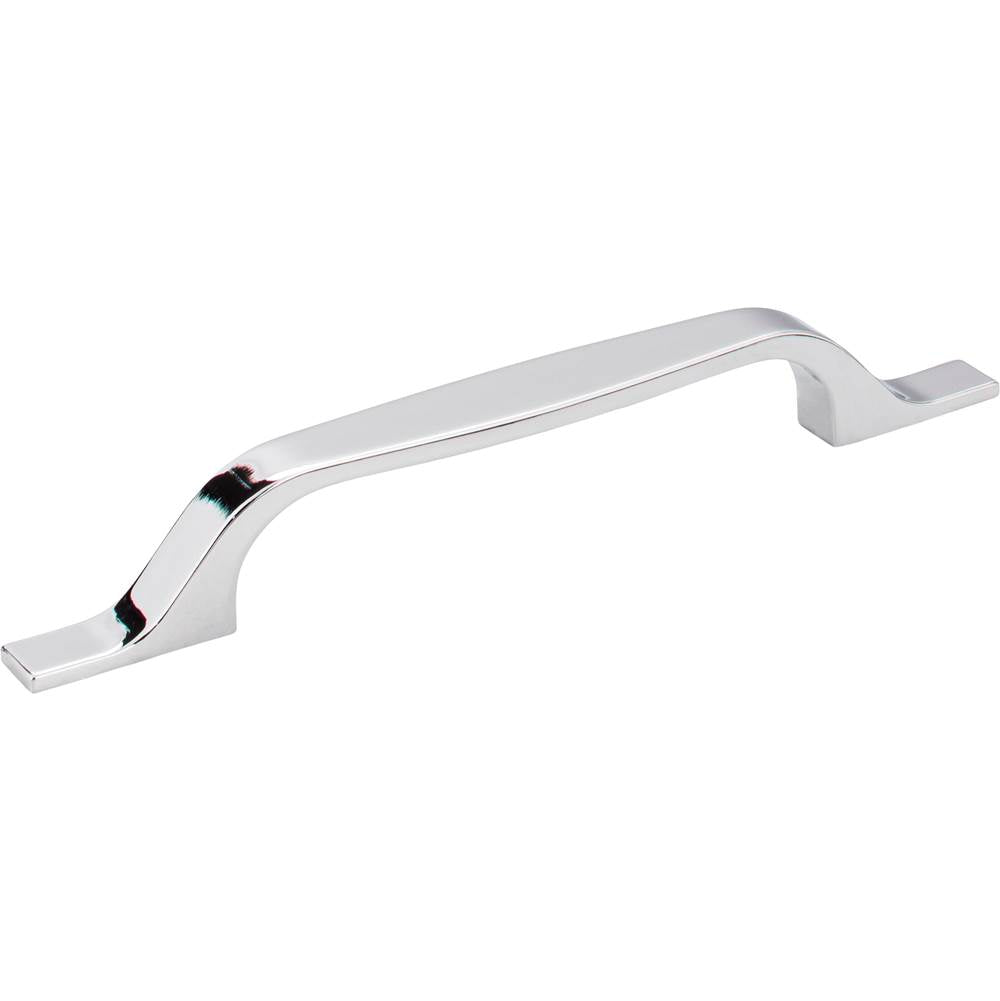 Hardware Resources - 128 mm Center-to-Center Polished Chrome Square Cosgrove Cabinet Pull - Polished Chrome