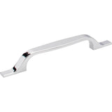 Hardware Resources - 128 mm Center-to-Center Polished Chrome Square Cosgrove Cabinet Pull - Polished Chrome