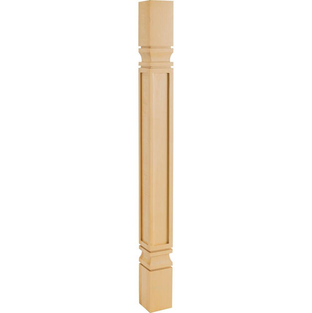 Hardware Resources - 3'' W x 3'' D x 35-1/2'' H Maple Square Mission Post - Unfinished