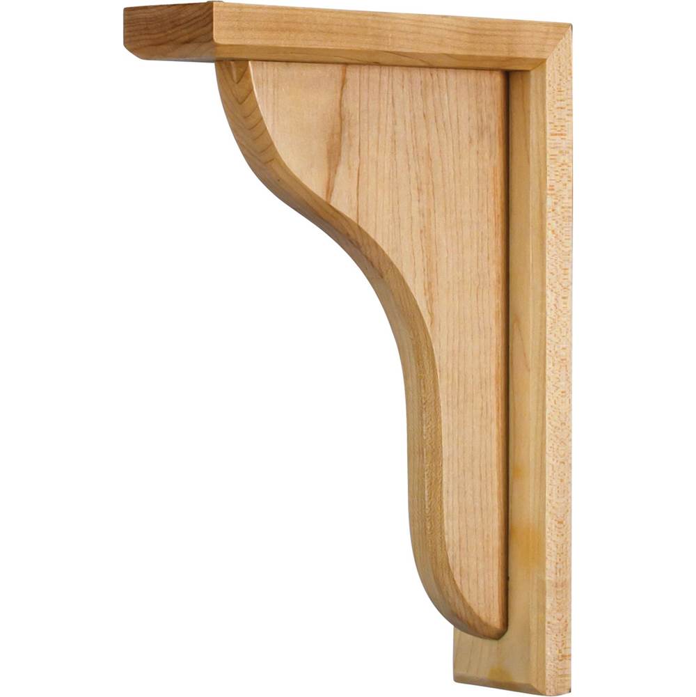 Hardware Resources - 2'' W x 7-1/2'' D x 10-1/2'' H White Birch Beveled Bar Corbel - Unfinished