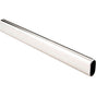 Hardware Resources - Satin Nickel 8'' Oval Closet Rod - Satin Nickel