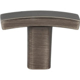 1-1/2'' Overall Length Brushed Gold Square Thatcher Cabinet ''T'' Knob