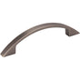 Hardware Resources - 96 mm Center-to-Center Brushed Pewter Arched Somerset Cabinet Pull - Brushed Pewter
