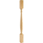 Hardware Resources - 3'' W x 3'' D x 42'' H Rubberwood Turned Post - Unfinished