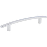 Hardware Resources - 128 mm Center-to-Center Polished Chrome Square Thatcher Cabinet Bar Pull - Polished Chrome