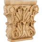 Hardware Resources - 4-3/4'' W x 1-1/4'' D x 4-3/4'' H Maple Acanthus Capital - Unfinished