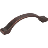 Hardware Resources - 96 mm Center-to-Center Brushed Oil Rubbed Bronze Arched Seaver Cabinet Pull - Brushed Oil Rubbed Bronze