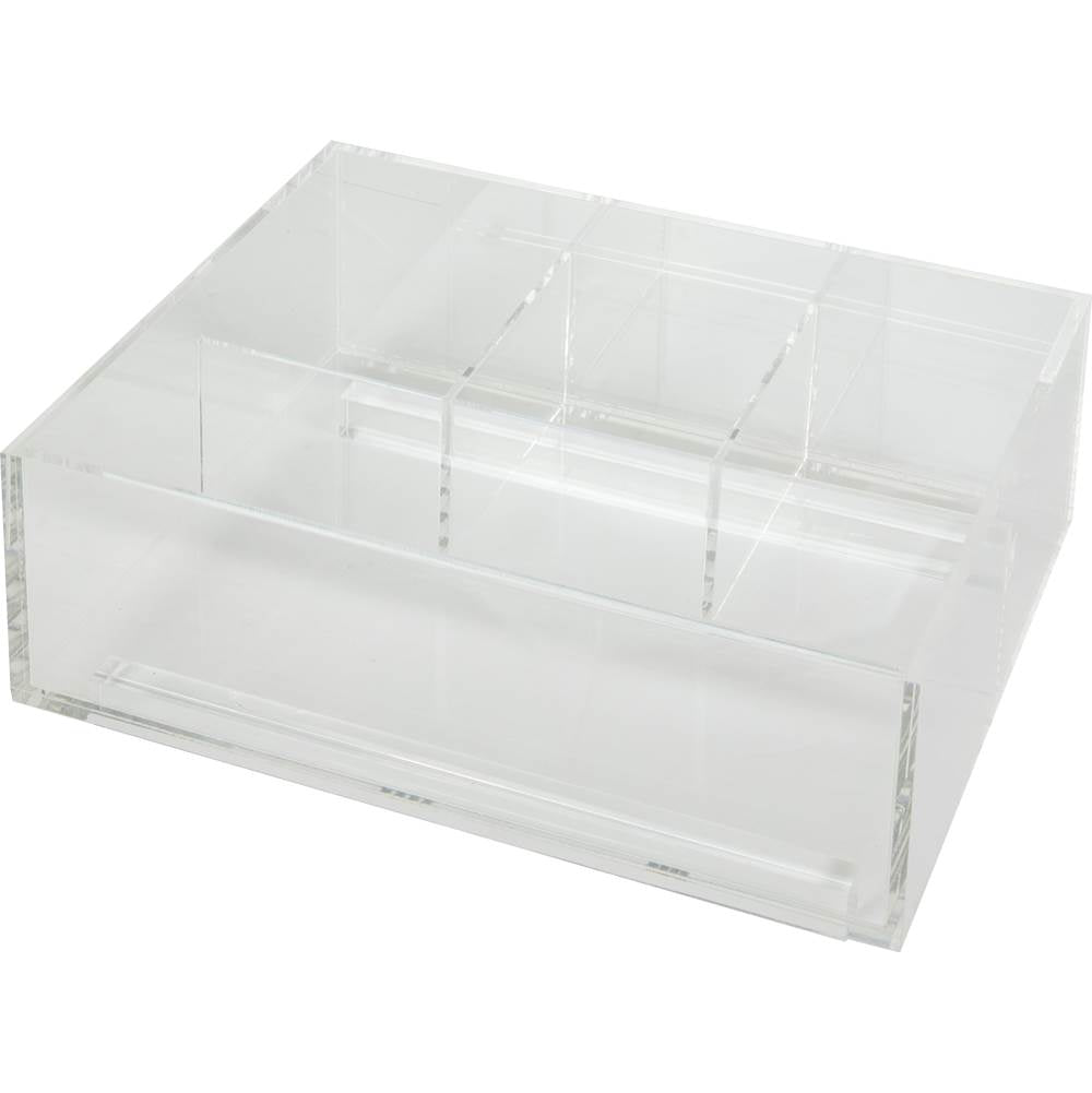 Hardware Resources - Divided Acrylic Top Tray for Vanity Pullout - Clear