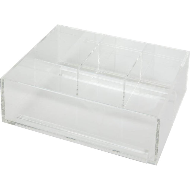 Hardware Resources - Divided Acrylic Top Tray for Vanity Pullout - Clear