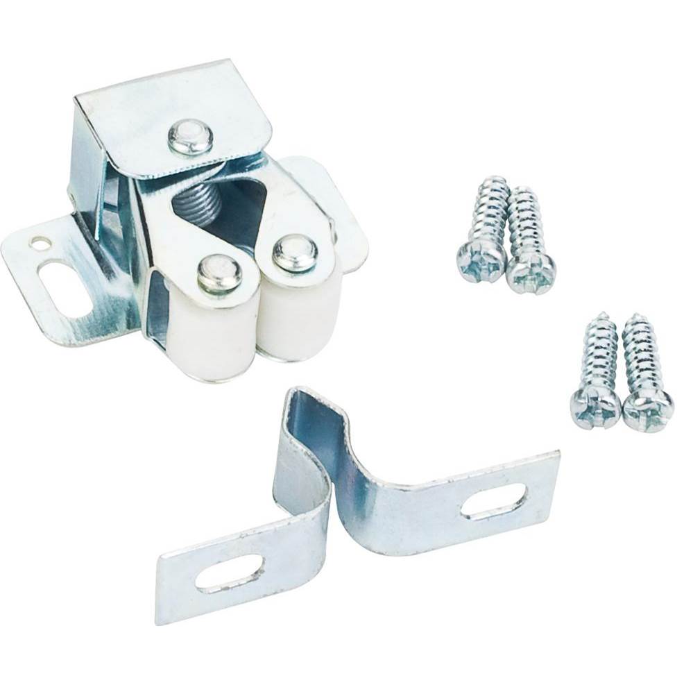 Hardware Resources - Double Roller Catch with Strike and Screws - Zinc Finish - Zinc