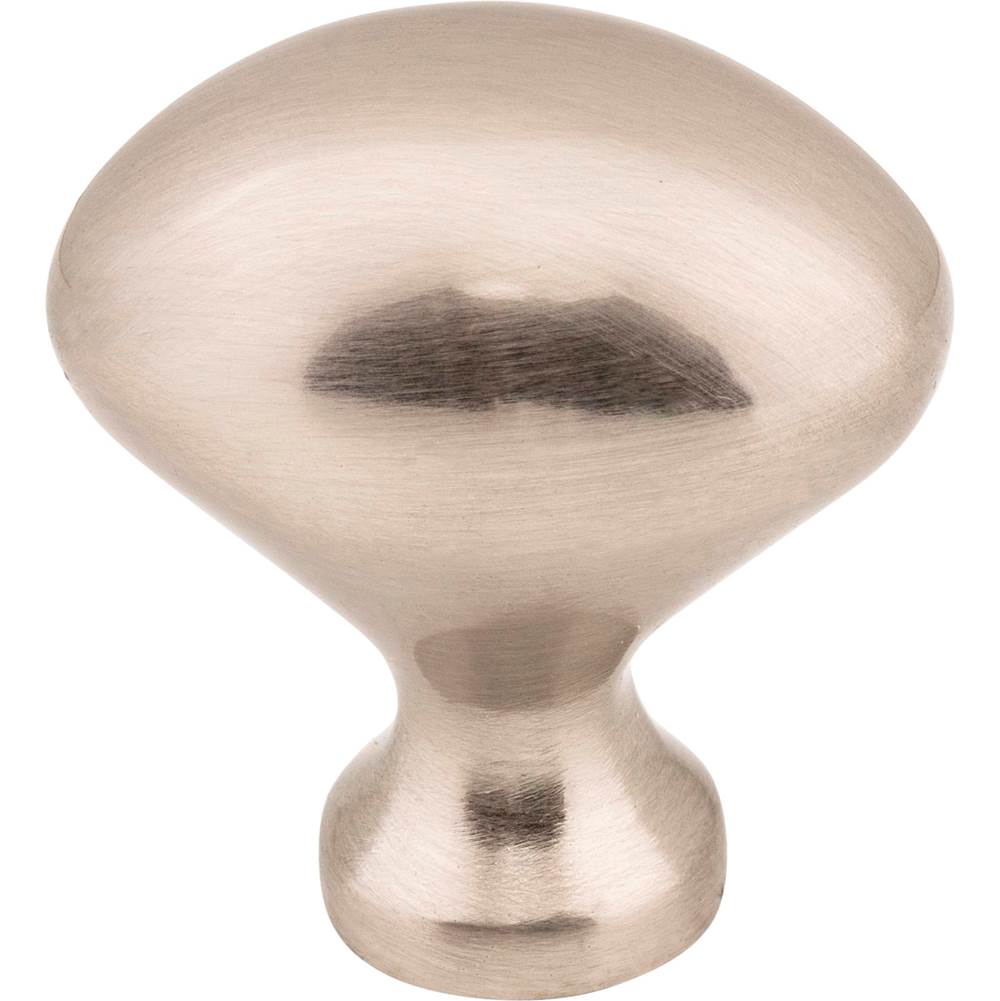 1-1/8'' Overall Length Brushed Pewter Oval Merryville Cabinet Knob