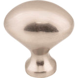 1-1/8'' Overall Length Brushed Pewter Oval Merryville Cabinet Knob