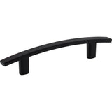 Hardware Resources - 96 mm Center-to-Center Matte Black Square Thatcher Cabinet Bar Pull - Matte Black