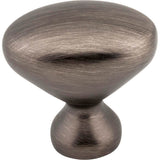 1-1/4'' Overall Length Brushed Pewter Oval Merryville Cabinet Knob