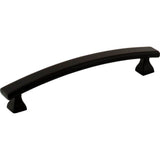 Hardware Resources - 128 mm Center-to-Center Matte Black Square Hadly Cabinet Pull - Matte Black