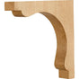 Hardware Resources - 1-1/4'' W x 7'' D x 7'' H Oak Square End Corbel - Unfinished