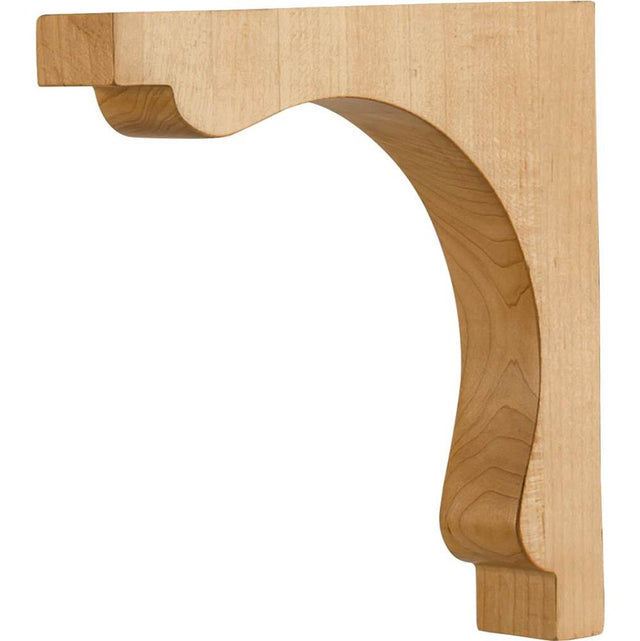 Hardware Resources - 1-1/4'' W x 7'' D x 7'' H Alder Square End Corbel - Unfinished