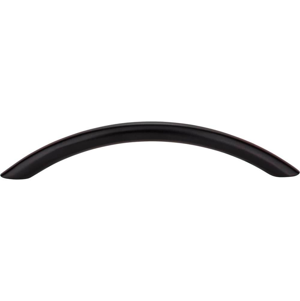 128 mm Center-to-Center Matte Black Arched Verona Cabinet Pull